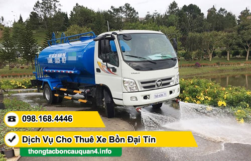Cho thuê giấy tờ xe bồn đấu thầu công trình