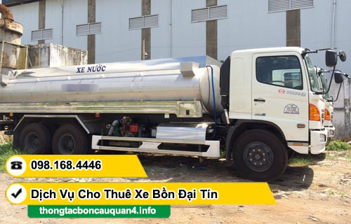 cho thuê xe bồn chở nước tại TPHCM