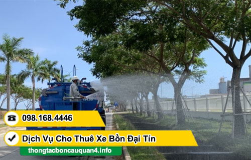 Cho thuê xe bồn tưới cây TPHCM