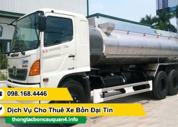 Thuê xe bồn chở nước sinh hoạt tại TPHCM