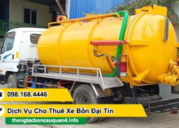 Xe bồn vận chuyển, hút chất thải tphcm